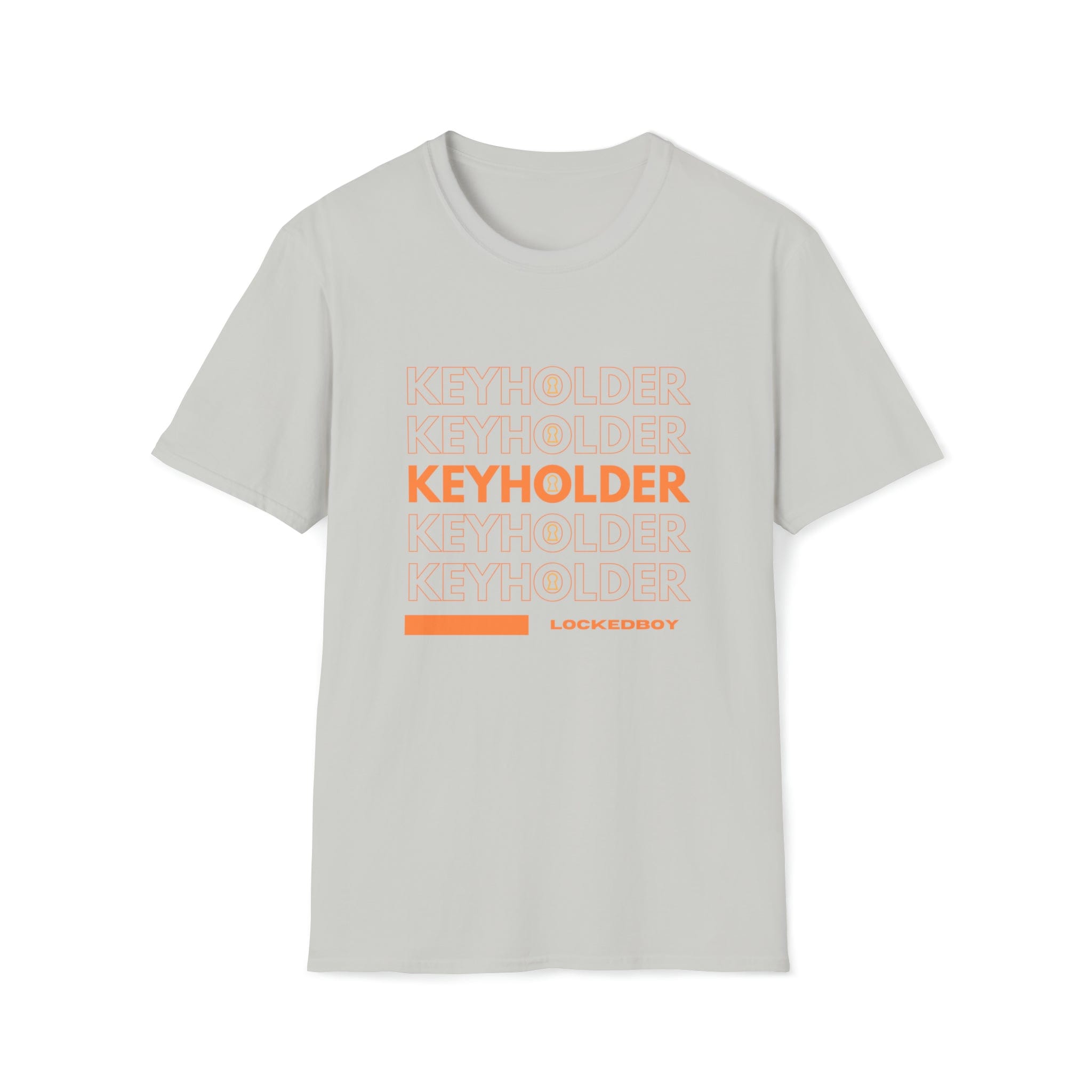 T-Shirt Ice Grey / S KEYHOLDER bag Inspo - Chastity Shirts by LockedBoy Athletic LEATHERDADDY BATOR
