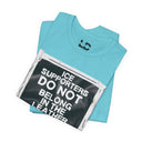 T-Shirt "ICE Supporters Do Not Belong in the Leather Community" Statement T-Shirt against fascism. ANTI-ICE. Abolish Ice. LEATHERDADDY BATOR