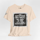 T-Shirt "ICE Supporters Do Not Belong in the Leather Community" Statement T-Shirt against fascism. ANTI-ICE. Abolish Ice. LEATHERDADDY BATOR