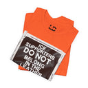 T-Shirt "ICE Supporters Do Not Belong in the Leather Community" Statement T-Shirt against fascism. ANTI-ICE. Abolish Ice. LEATHERDADDY BATOR