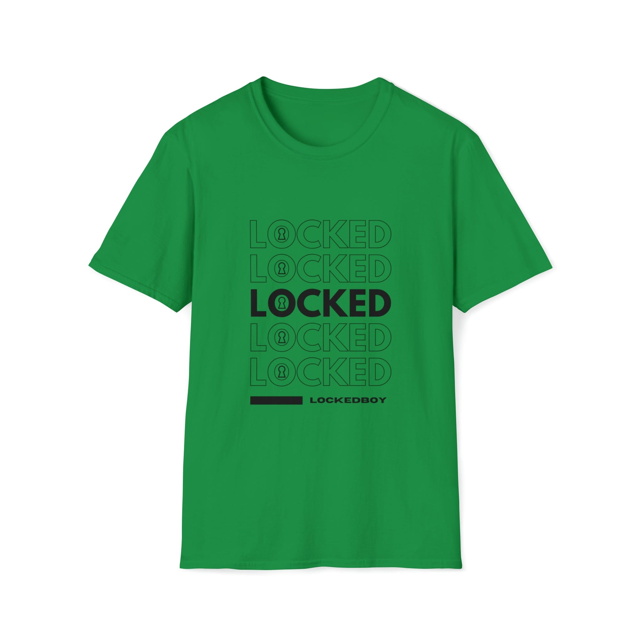 T-Shirt Irish Green / S LOCKED Inspo (black text) - Chastity Shirts by LockedBoy Athletics LEATHERDADDY BATOR