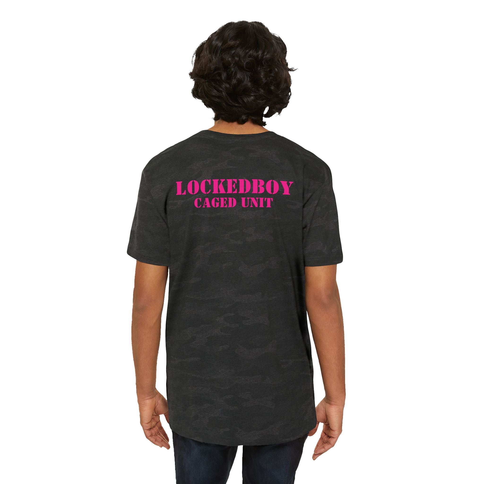 T-Shirt Locktober LockedBoy Caged Unit Camo Dog Tag Tee – Military-Inspired Fetish Streetwear LEATHERDADDY BATOR