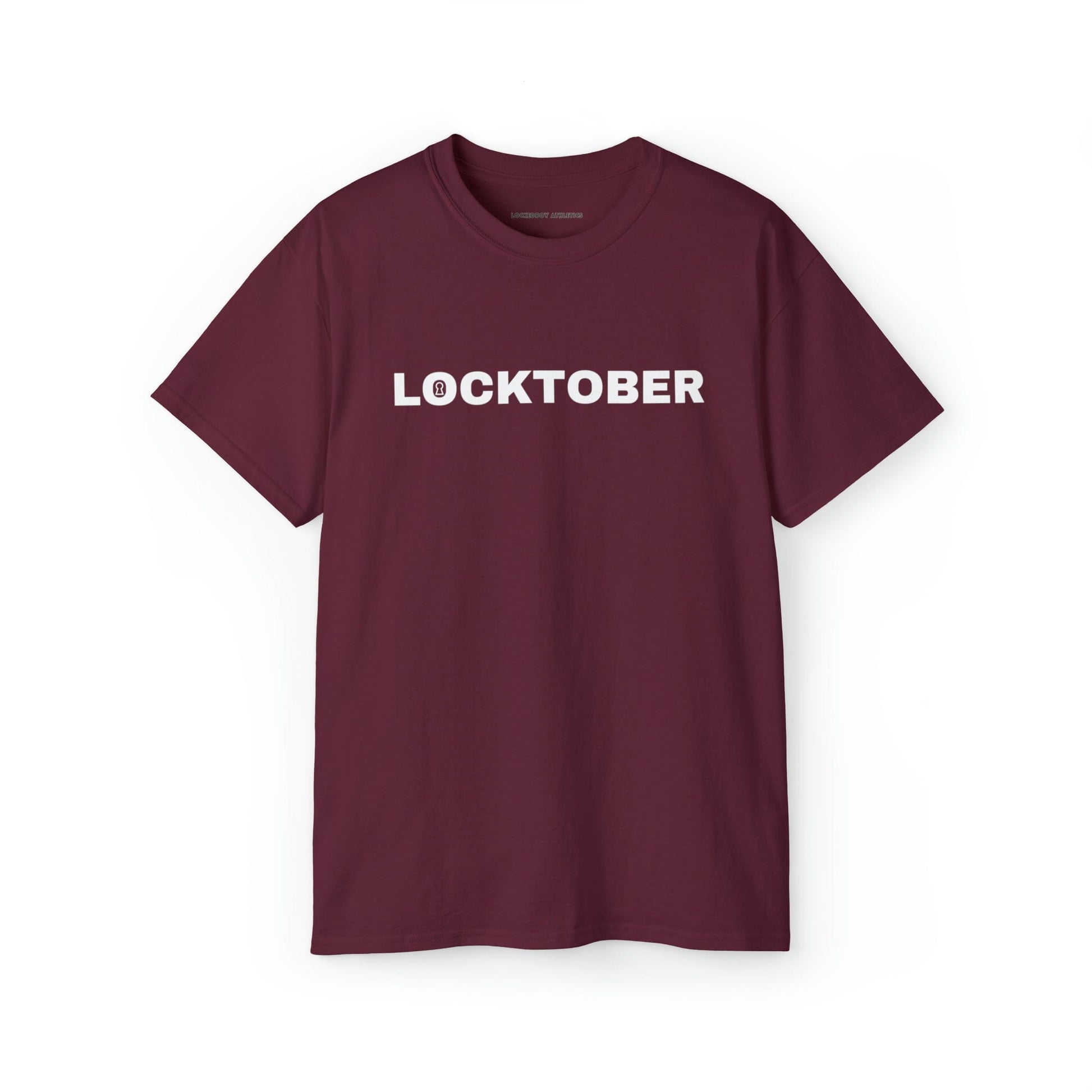 T-Shirt Maroon / 2XL Locktober Graphic Tee - Lockedboy Athletics Chastity T-Shirts LEATHERDADDY BATOR