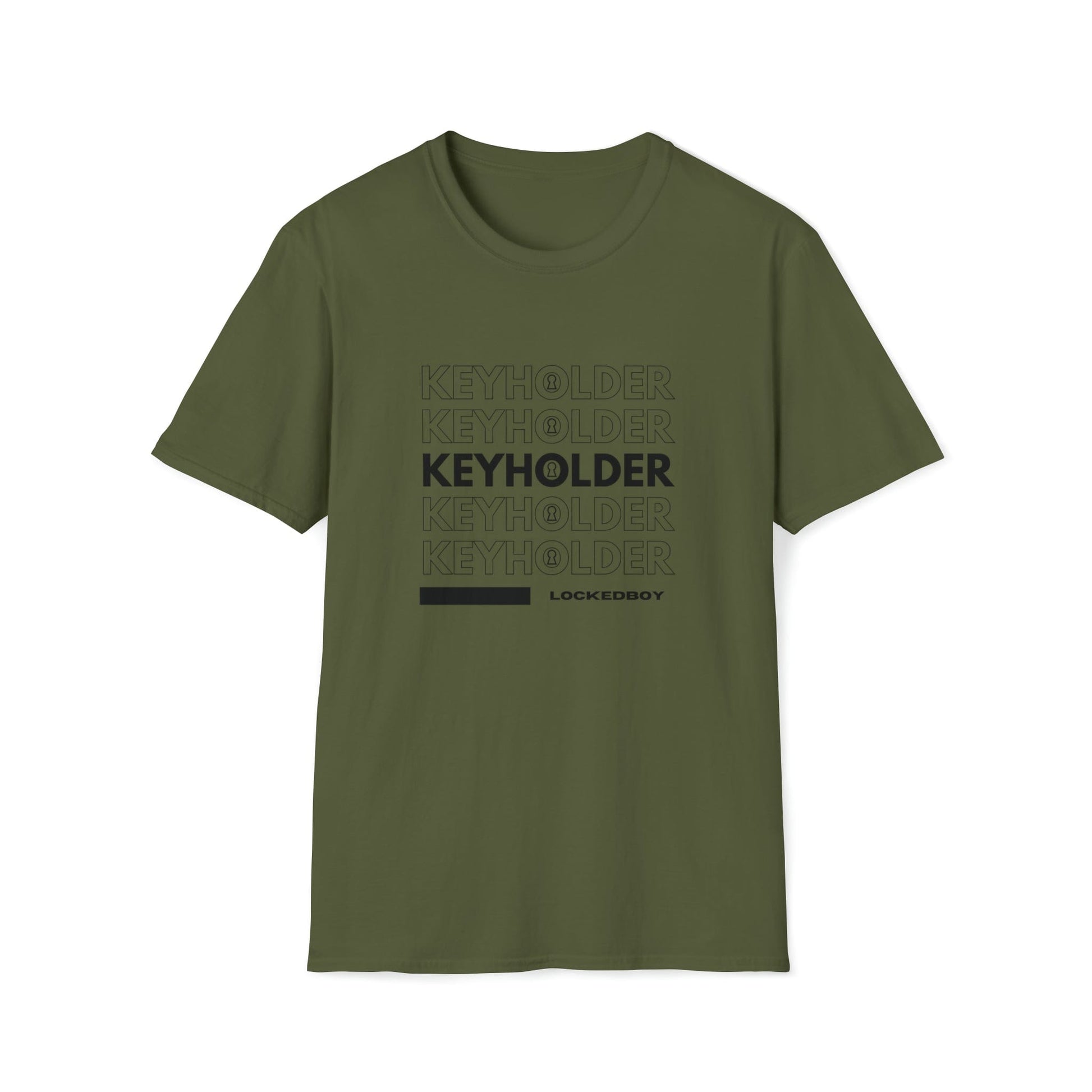 T-Shirt Military Green / S KEYHOLDER bag Inspo - Chastity Shirts by LockedBoy Athletics LEATHERDADDY BATOR