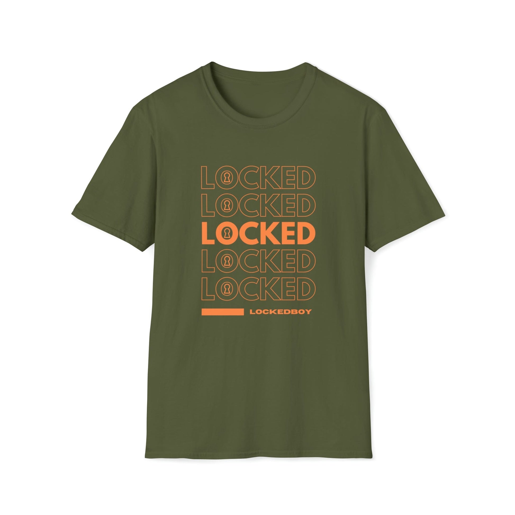 T-Shirt Military Green / S LOCKED Bag Inspo - Lockedboy Athletics Chastity Tshirt LEATHERDADDY BATOR