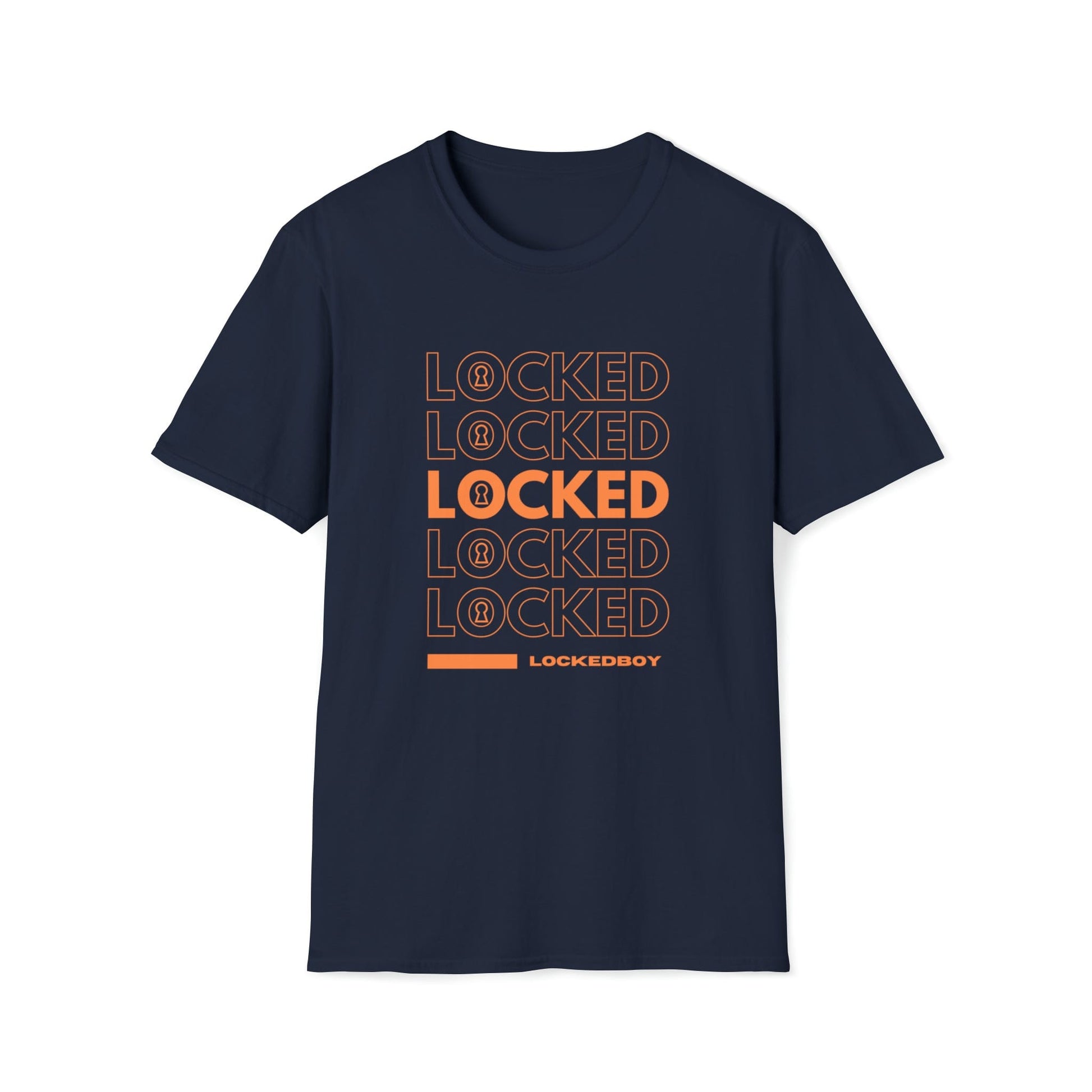 T-Shirt Navy / S LOCKED Bag Inspo - Lockedboy Athletics Chastity Tshirt LEATHERDADDY BATOR
