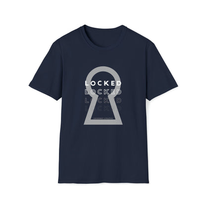 T-Shirt Navy / S Lockedboy KeyHOLE Echo - Lockedboy Athletics Chastity Tshirt LEATHERDADDY BATOR