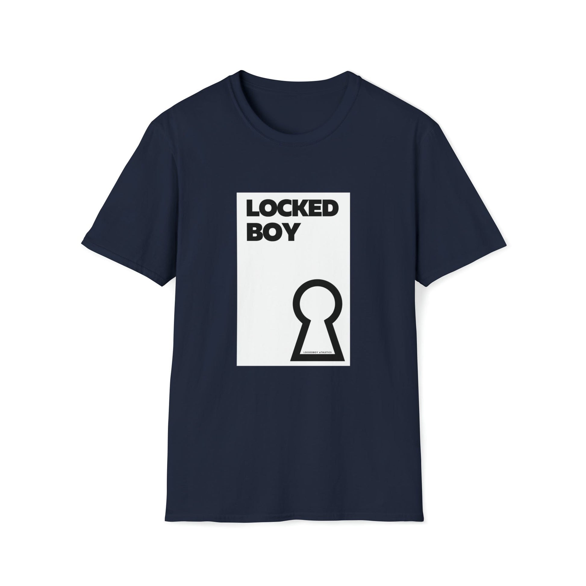 T-Shirt Navy / S LockedBoy OG - Lockedboy Athletics Chastity Tshirt LEATHERDADDY BATOR