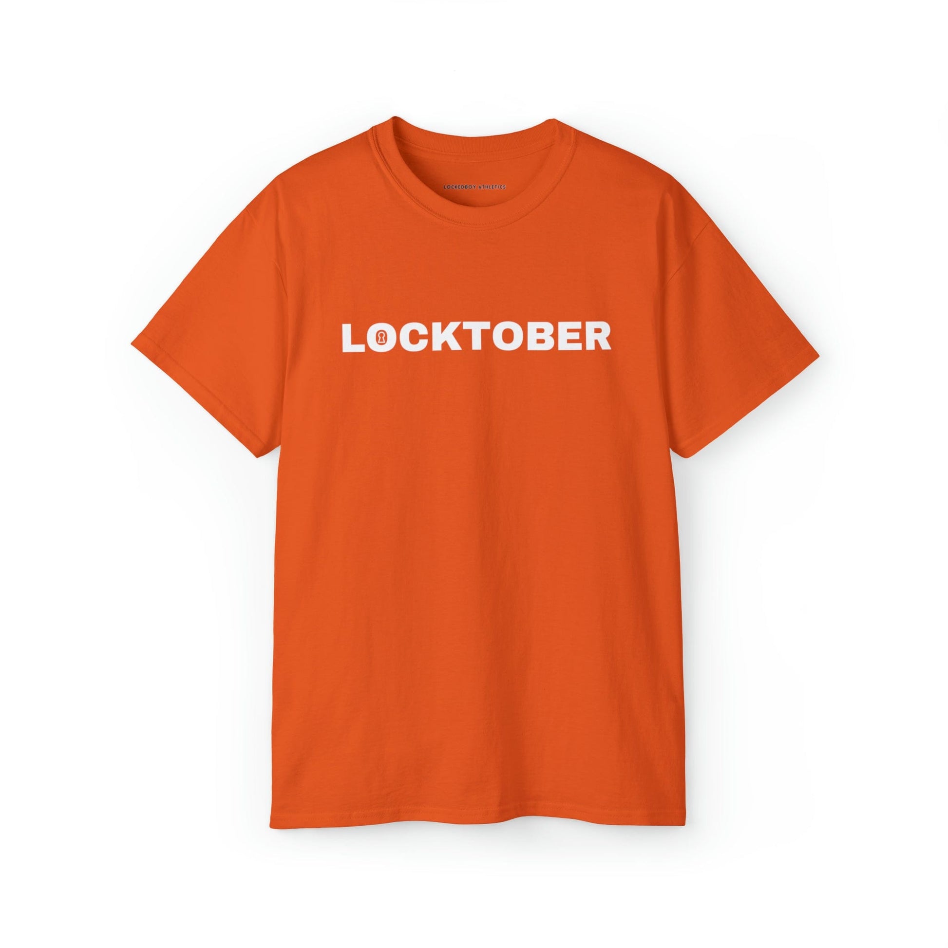 T-Shirt Orange / L Locktober Graphic Tee - Lockedboy Athletics Chastity T-Shirts LEATHERDADDY BATOR