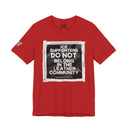 T-Shirt Red / S "ICE Supporters Do Not Belong in the Leather Community" Statement T-Shirt against fascism. ANTI-ICE. Abolish Ice. LEATHERDADDY BATOR