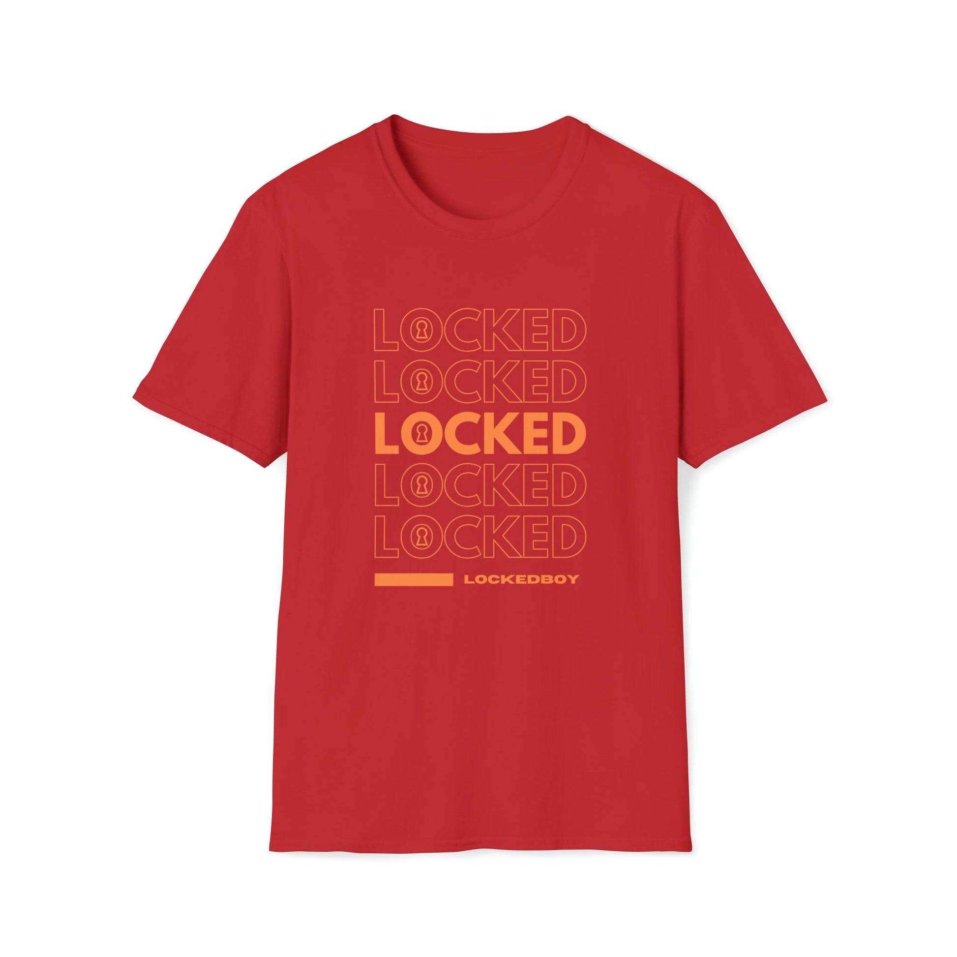T-Shirt Red / S LOCKED Bag Inspo - Lockedboy Athletics Chastity Tshirt LEATHERDADDY BATOR