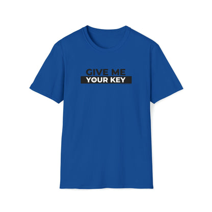 T-Shirt Royal / S Give Me Your Key - Chastity Shirts by LockedBoy Athletics LEATHERDADDY BATOR
