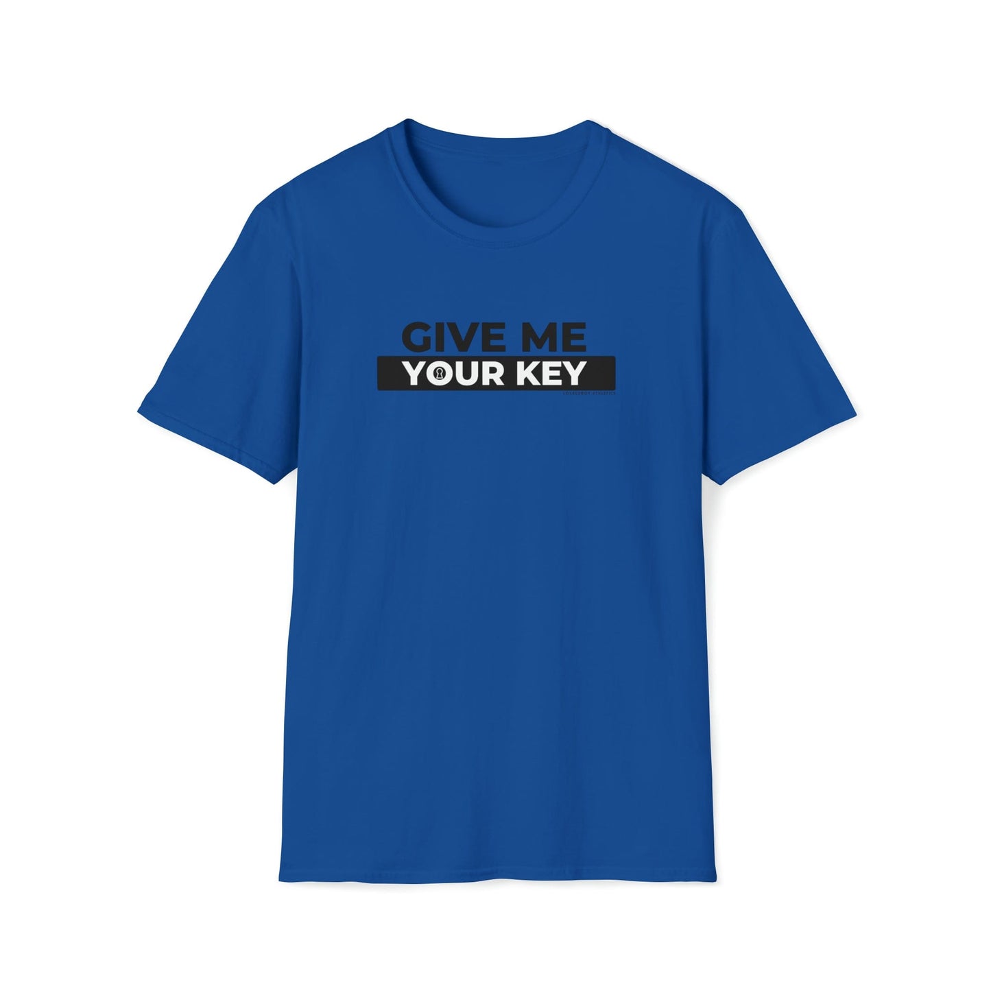 T-Shirt Royal / S Give Me Your Key - Chastity Shirts by LockedBoy Athletics LEATHERDADDY BATOR