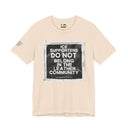 T-Shirt Soft Cream / S "ICE Supporters Do Not Belong in the Leather Community" Statement T-Shirt against fascism. ANTI-ICE. Abolish Ice. LEATHERDADDY BATOR