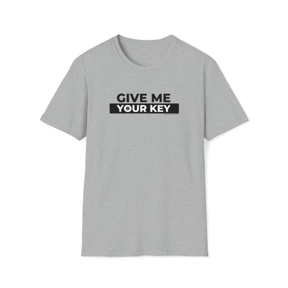 T-Shirt Sport Grey / S Give Me Your Key - Chastity Shirts by LockedBoy Athletics LEATHERDADDY BATOR