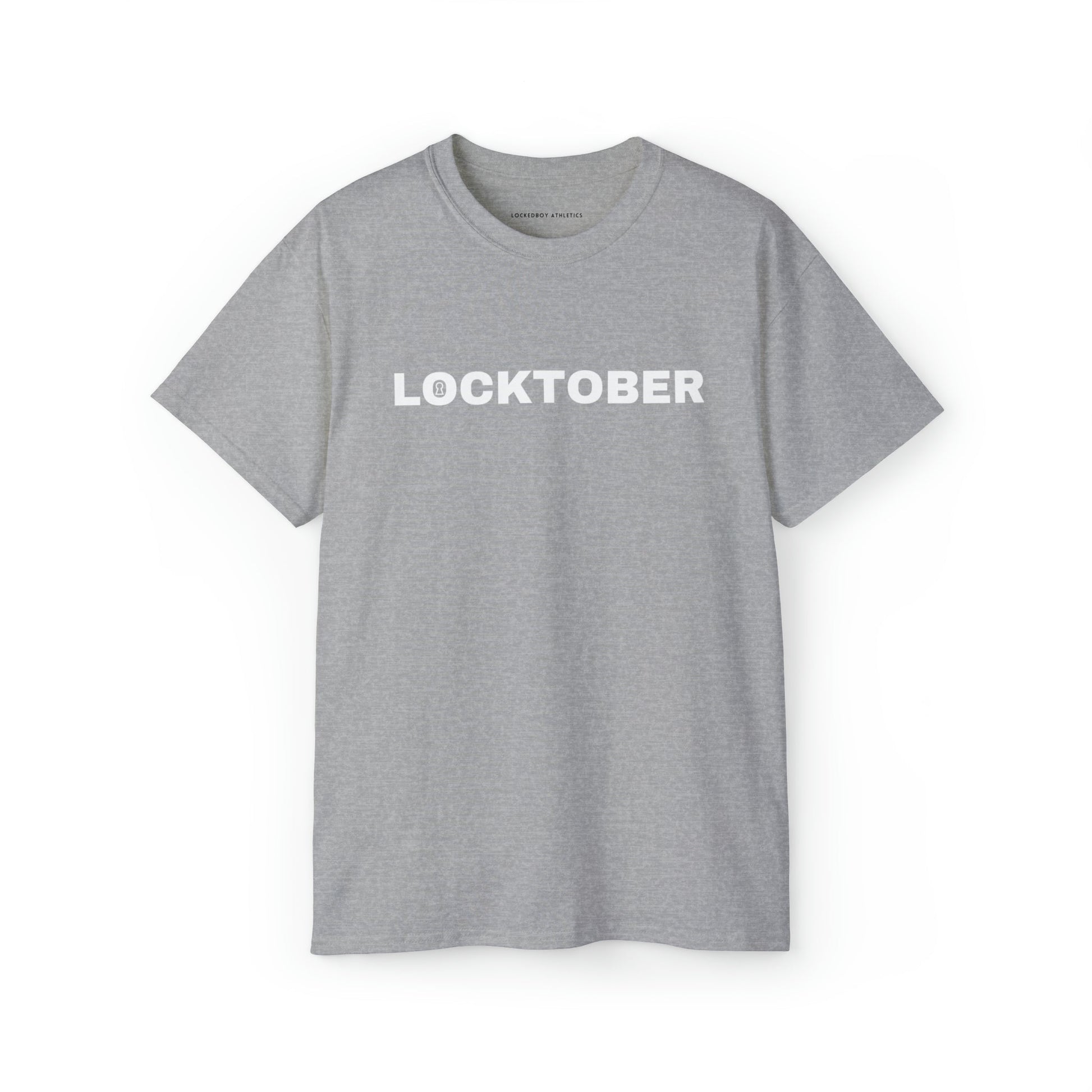 T-Shirt Sport Grey / S Locktober Graphic Tee - Lockedboy Athletics Chastity T-Shirts LEATHERDADDY BATOR