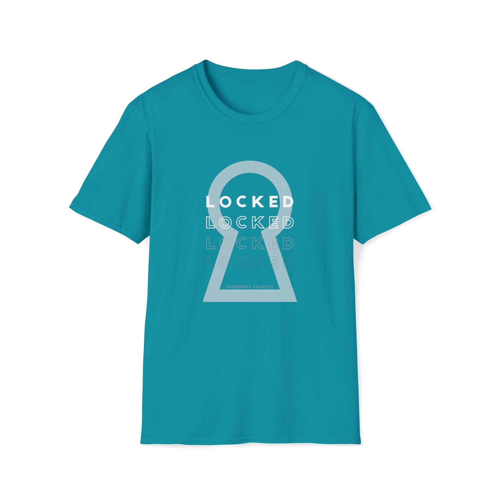 T-Shirt Tropical Blue / S Lockedboy KeyHOLE Echo - Lockedboy Athletics Chastity Tshirt LEATHERDADDY BATOR