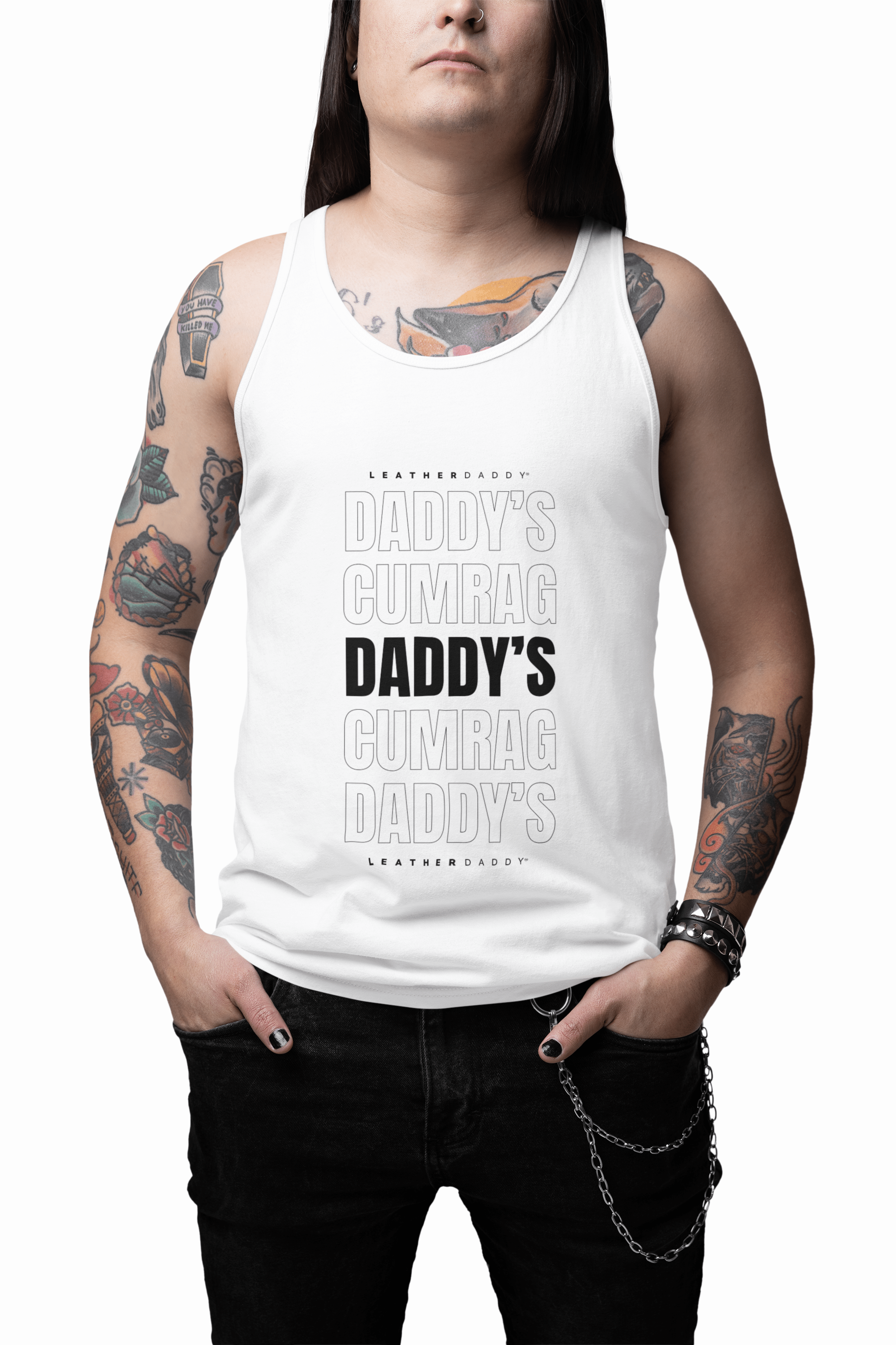Tank Top Daddy's C*mrag Unisex Jersey Tank - NEW Design #4 LEATHERDADDY BATOR