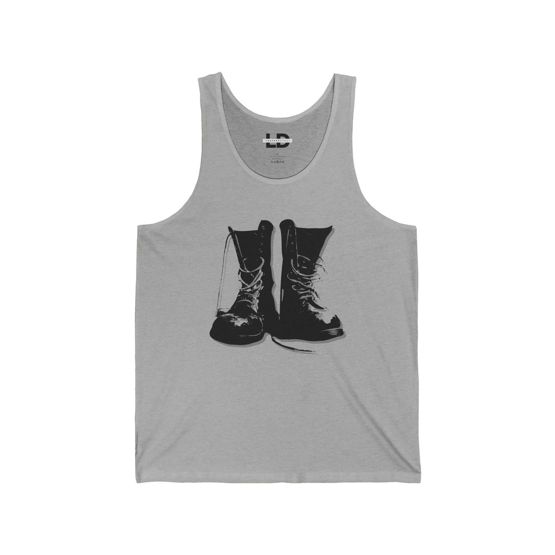 Tank Top XS / Athletic Heather Boot Worship Tank Top - LeatherDaddy LEATHERDADDY BATOR