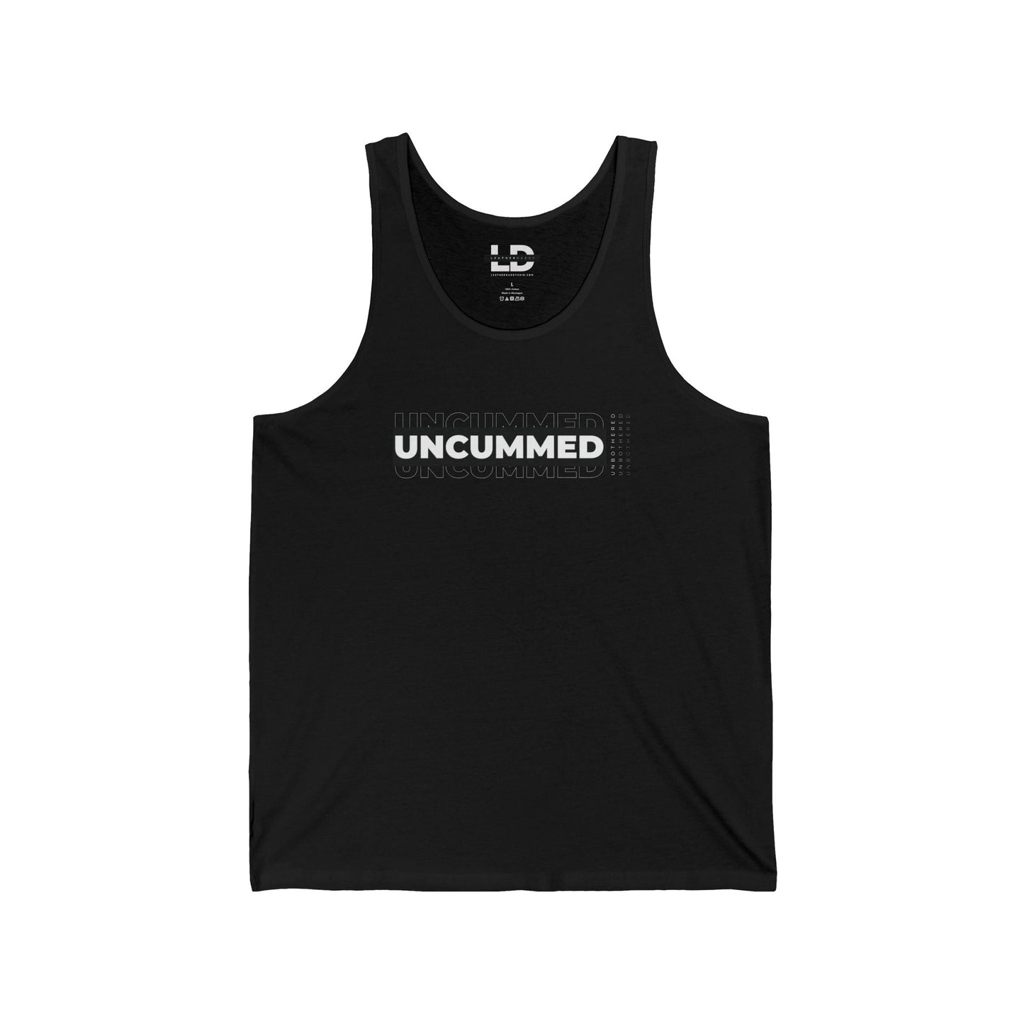 Tank Top XS / Black V2 Unc*mmed & Unbothered Chastity Tank Top - Lockedboy Athletics by LeatherDaddy LEATHERDADDY BATOR