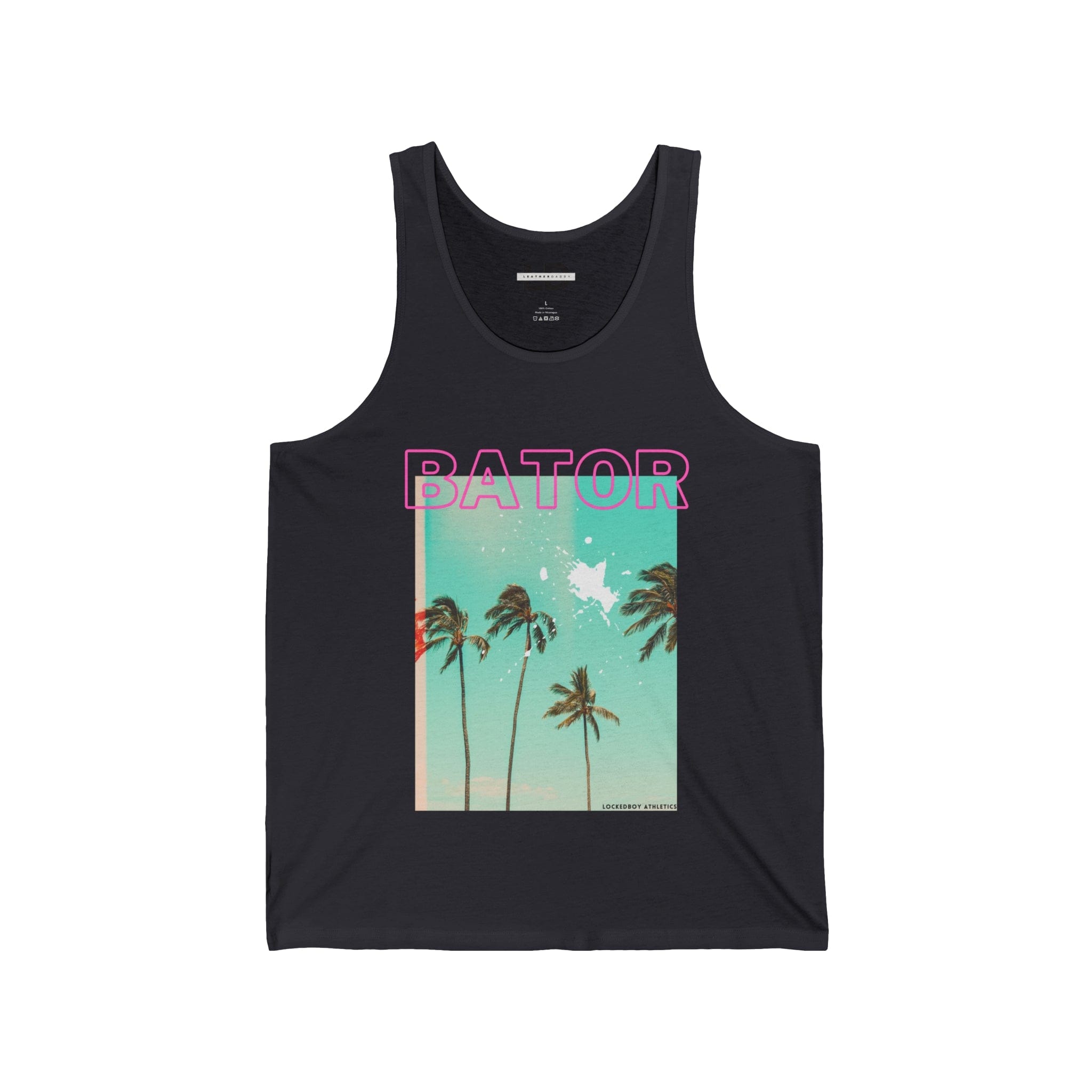 Tank Top XS / Dark Grey Bator Palm Tank Top - B8rBrand LEATHERDADDY BATOR