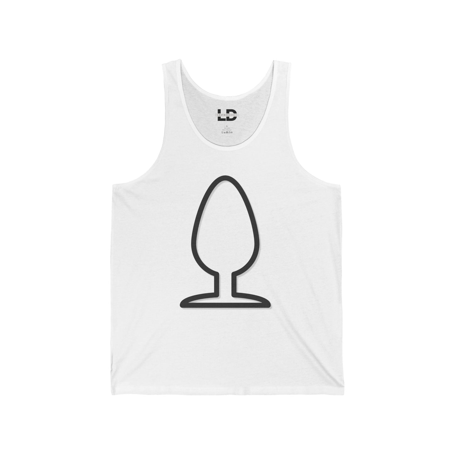 Tank Top XS / White Big A$$ Plug Tank Top - LeatherDaddy LEATHERDADDY BATOR