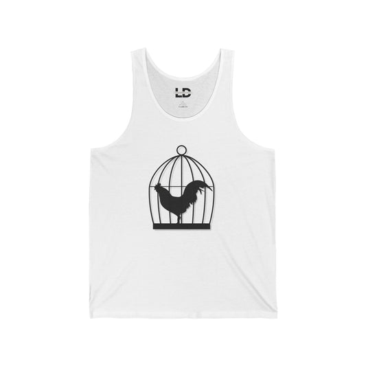 Tank Top XS / White CockCage Tank Top - LeatherDaddy LEATHERDADDY BATOR