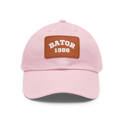 Hats Light Pink / Light Brown patch / Rectangle / One size OG Bator Dad Hat LEATHERDADDY BATOR