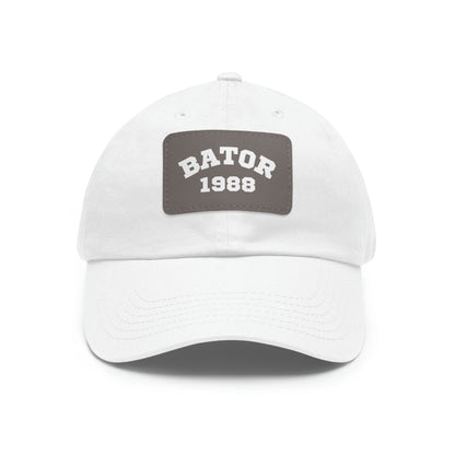 Hats White / Grey patch / Rectangle / One size OG Bator Dad Hat LEATHERDADDY BATOR