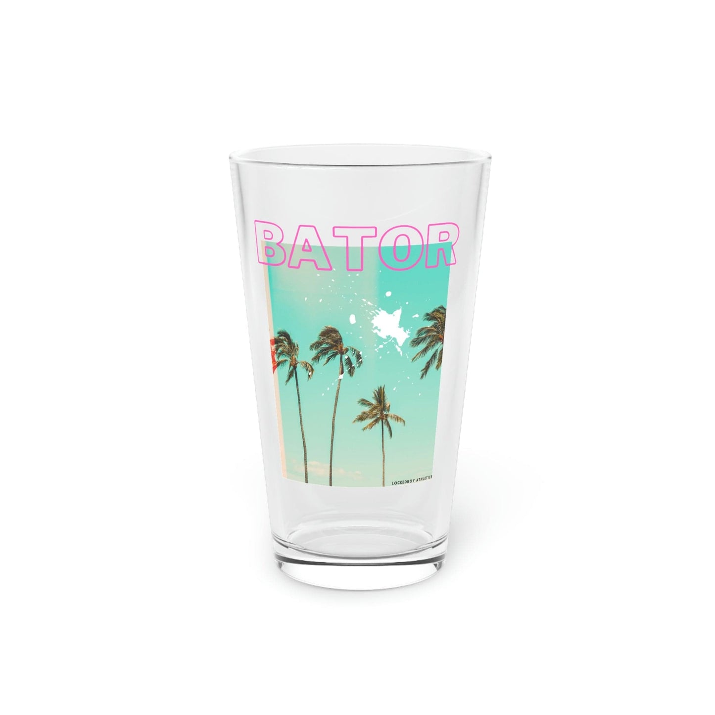 Mug 16oz Bator Palm Pint Glass LEATHERDADDY BATOR