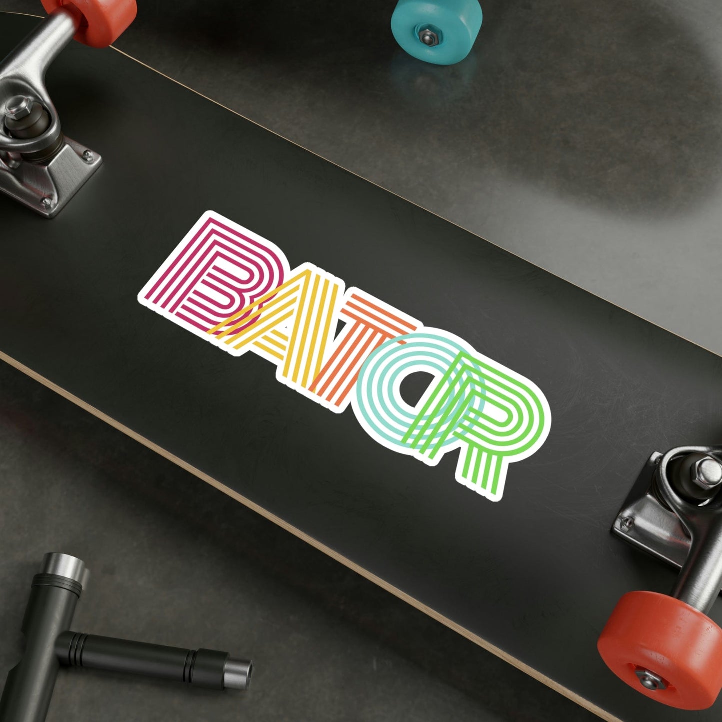 Paper products Retro Bator Vinyl Sticker LEATHERDADDY BATOR